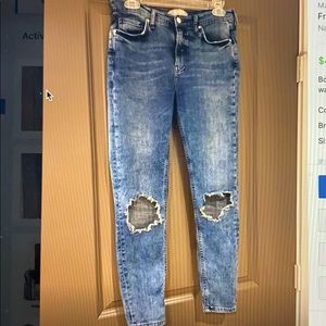 Free People skinny jeans: size 28